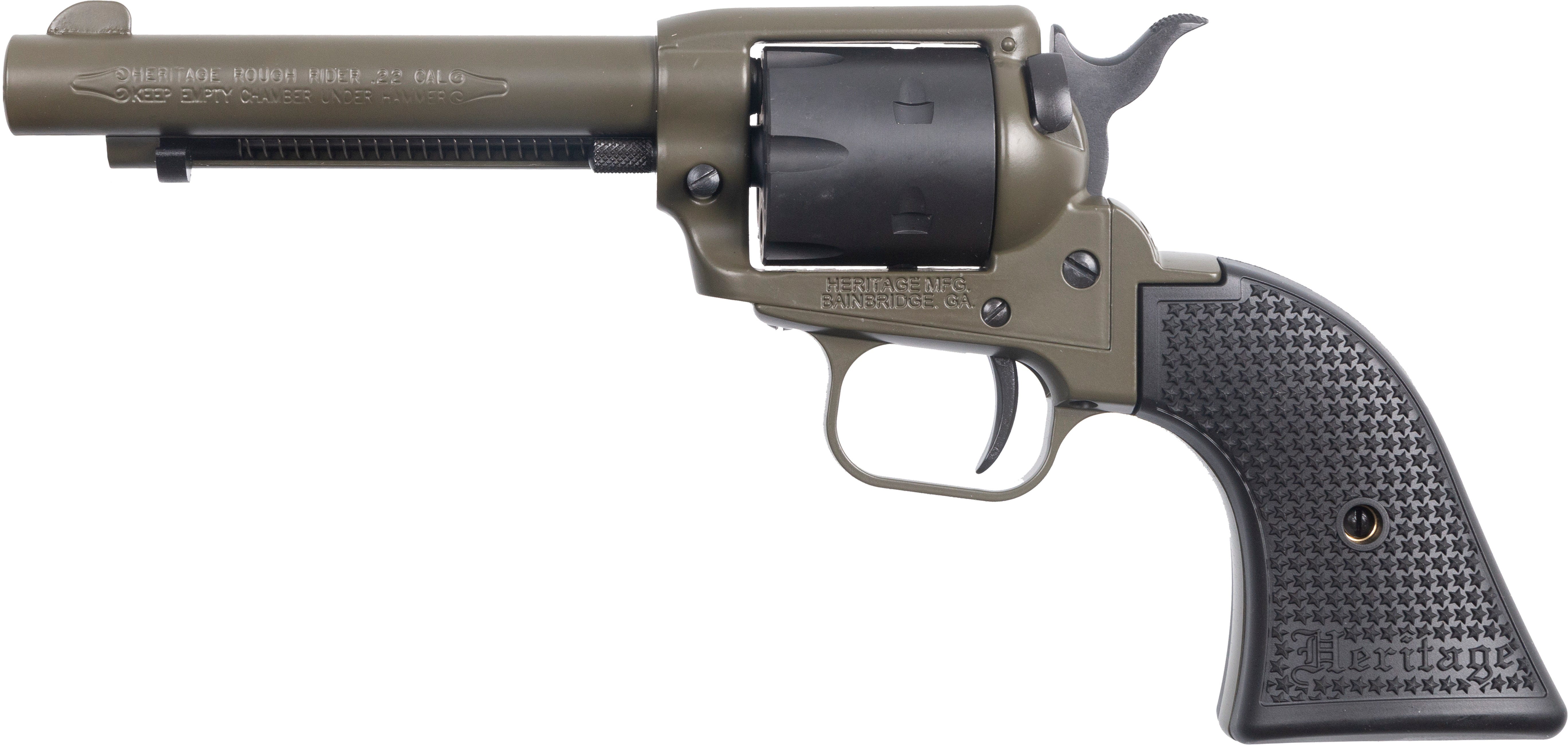 Heritage Firearms Rough Rider OD Green .22 LR 4.75" Barrel 6-Rounds - Image 2