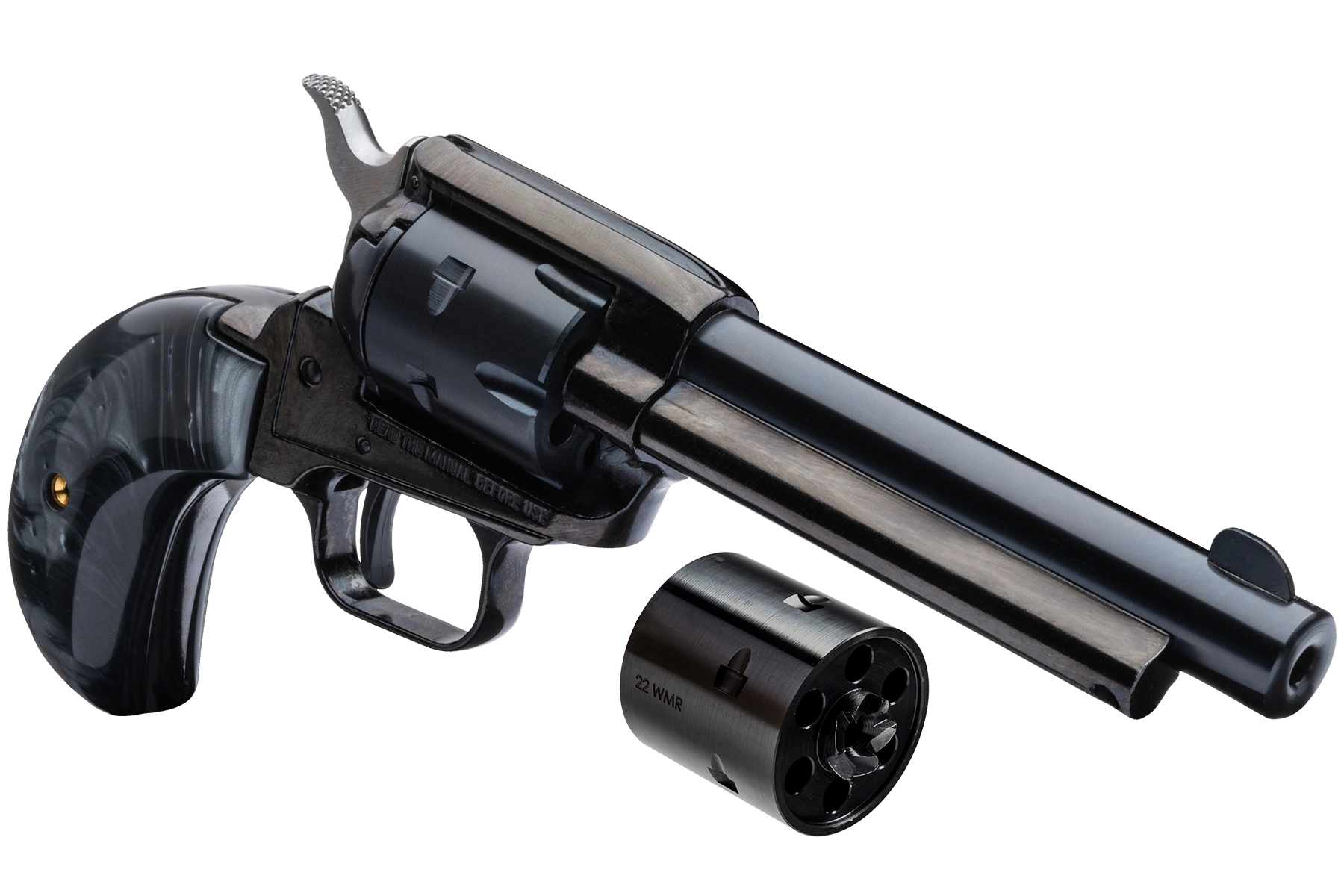 Heritage Firearms Rough Rider .22 LR/.22 Mag 4.75" Barrel 6-Rounds Black Pearl Grip - Image 2