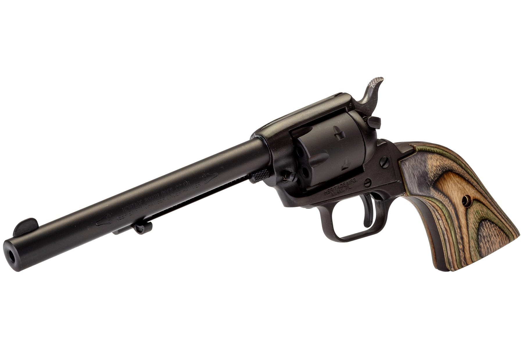 Heritage Firearms Rough Rider .22 LR 6.5" Barrel 6-Rounds Camo Laminate Grips - Image 4